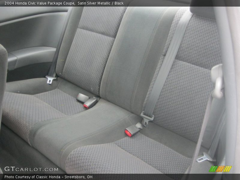 Satin Silver Metallic / Black 2004 Honda Civic Value Package Coupe