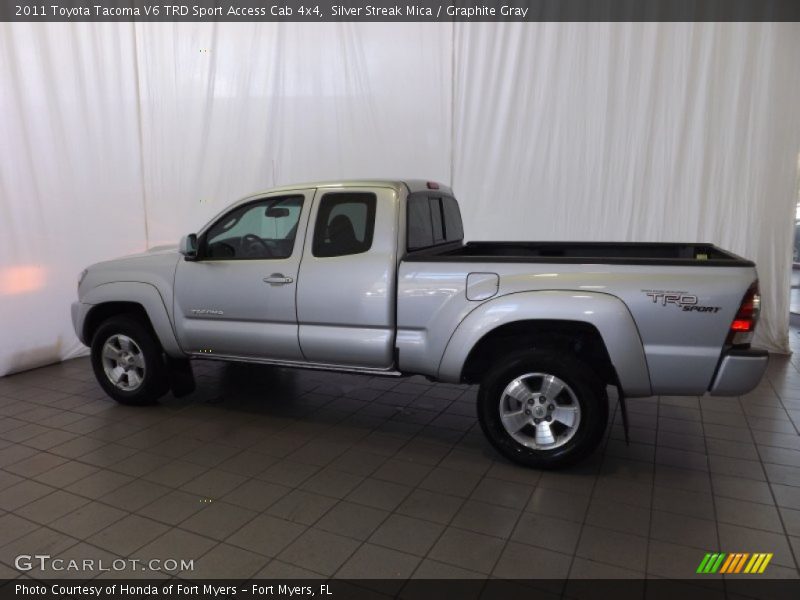 Silver Streak Mica / Graphite Gray 2011 Toyota Tacoma V6 TRD Sport Access Cab 4x4