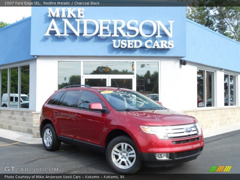 Redfire Metallic / Charcoal Black 2007 Ford Edge SEL