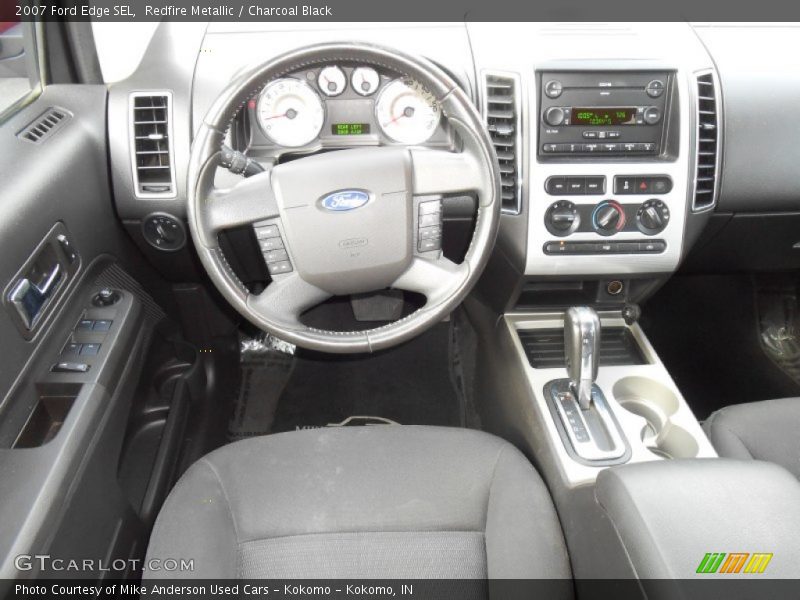 Redfire Metallic / Charcoal Black 2007 Ford Edge SEL