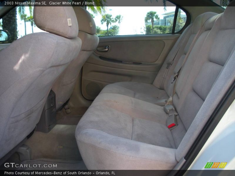 Glacier White Pearl / Blond 2003 Nissan Maxima SE