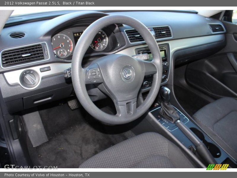 Black / Titan Black 2012 Volkswagen Passat 2.5L S