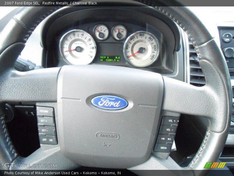 Redfire Metallic / Charcoal Black 2007 Ford Edge SEL