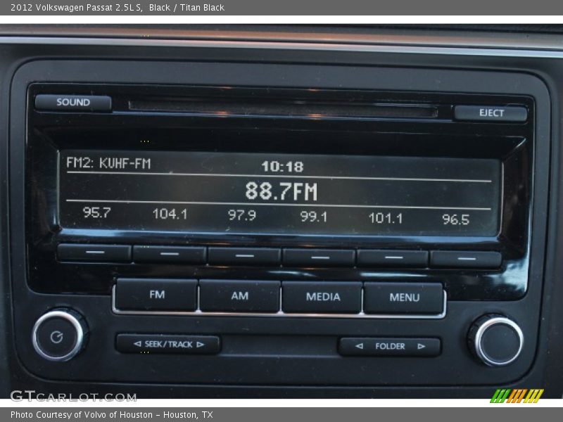 Black / Titan Black 2012 Volkswagen Passat 2.5L S