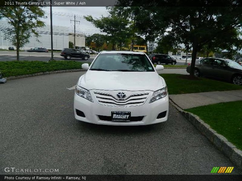 Super White / Ash 2011 Toyota Camry LE V6