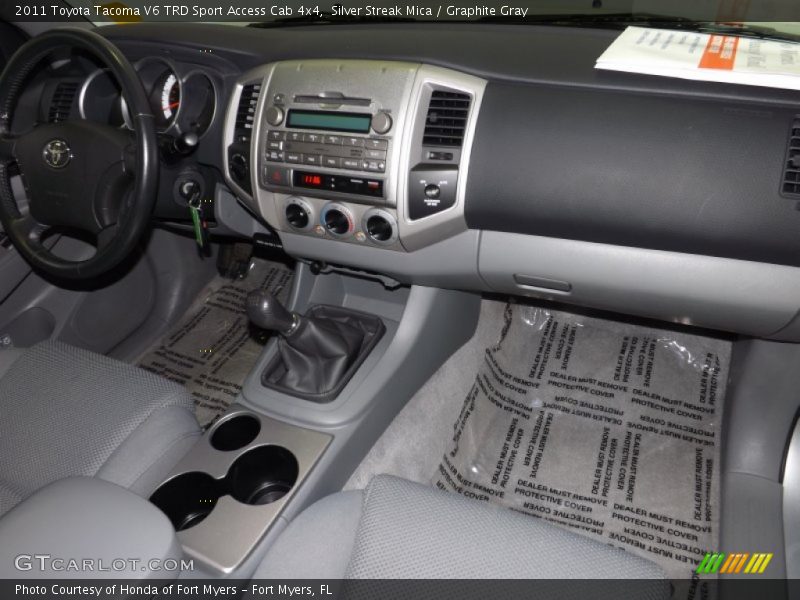 Silver Streak Mica / Graphite Gray 2011 Toyota Tacoma V6 TRD Sport Access Cab 4x4