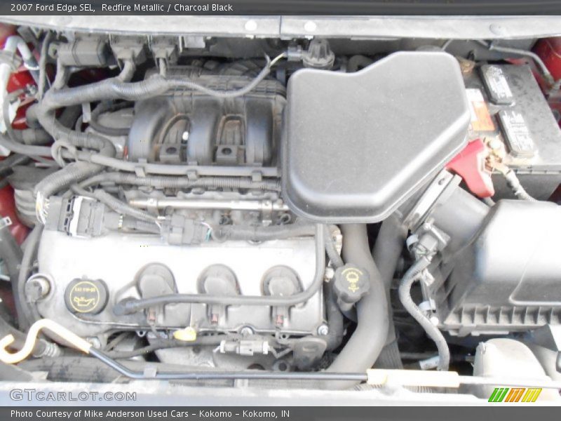 Redfire Metallic / Charcoal Black 2007 Ford Edge SEL