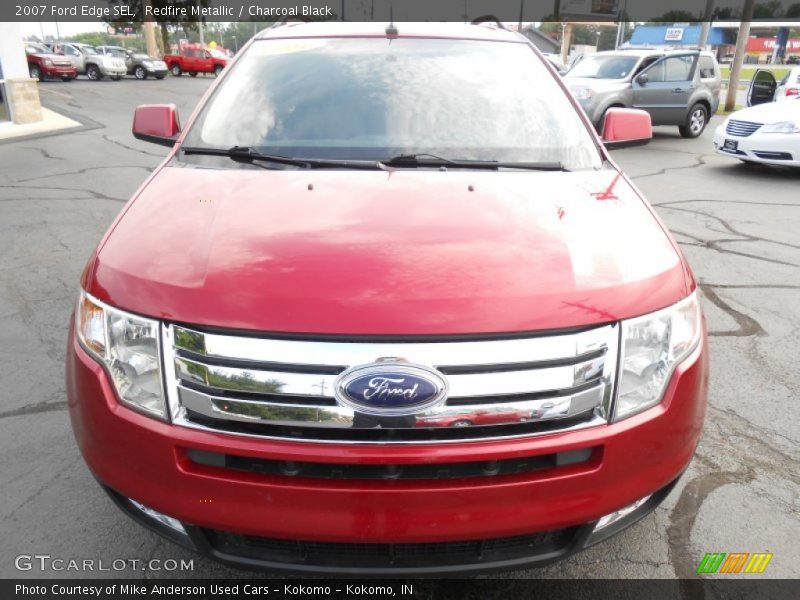 Redfire Metallic / Charcoal Black 2007 Ford Edge SEL