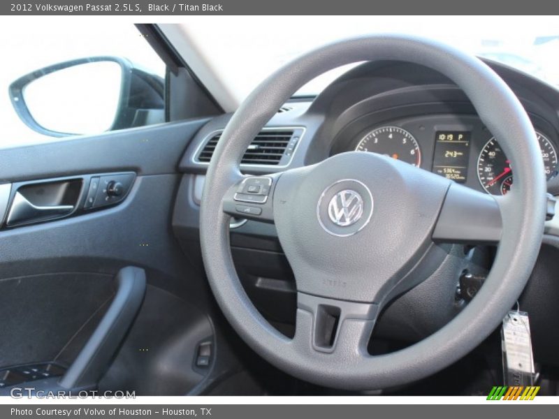 Black / Titan Black 2012 Volkswagen Passat 2.5L S