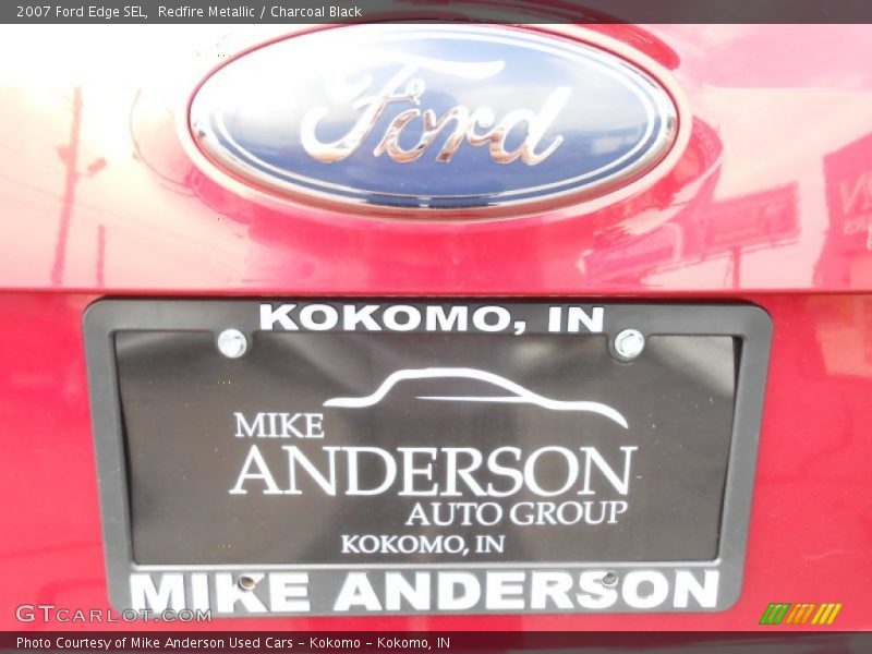Redfire Metallic / Charcoal Black 2007 Ford Edge SEL