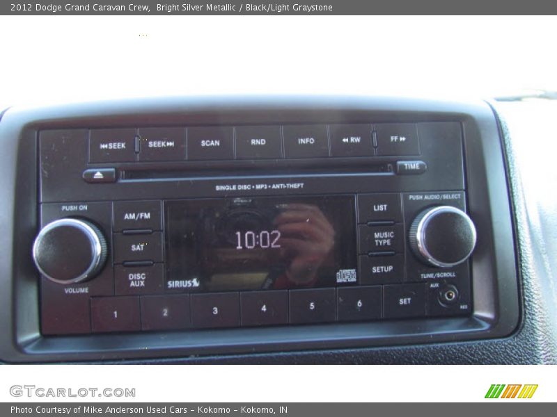 Bright Silver Metallic / Black/Light Graystone 2012 Dodge Grand Caravan Crew