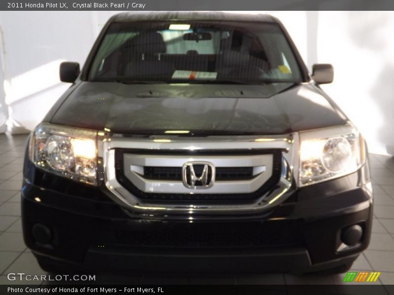 Crystal Black Pearl / Gray 2011 Honda Pilot LX