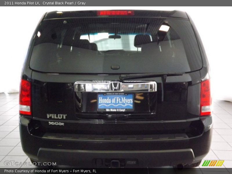 Crystal Black Pearl / Gray 2011 Honda Pilot LX