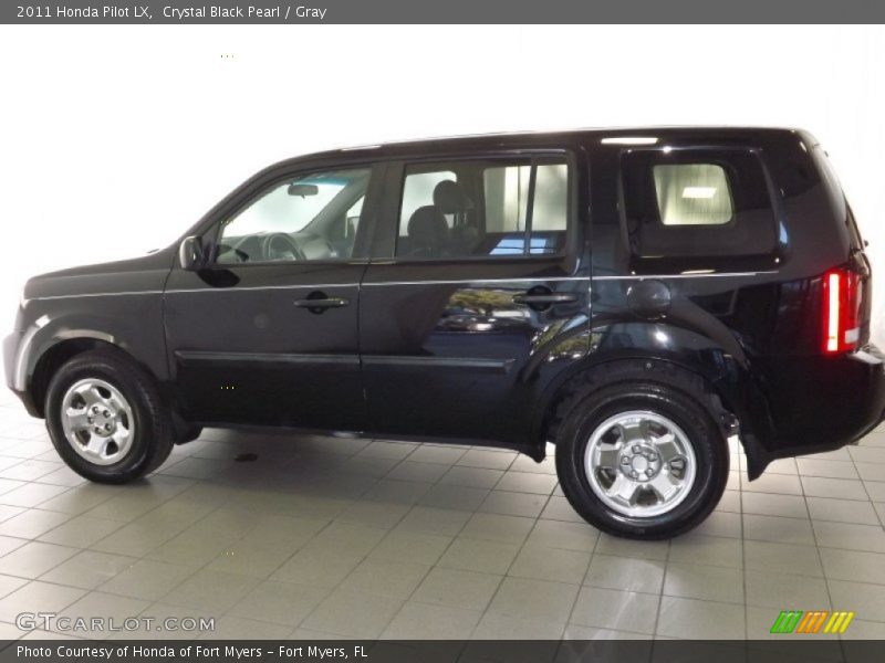 Crystal Black Pearl / Gray 2011 Honda Pilot LX