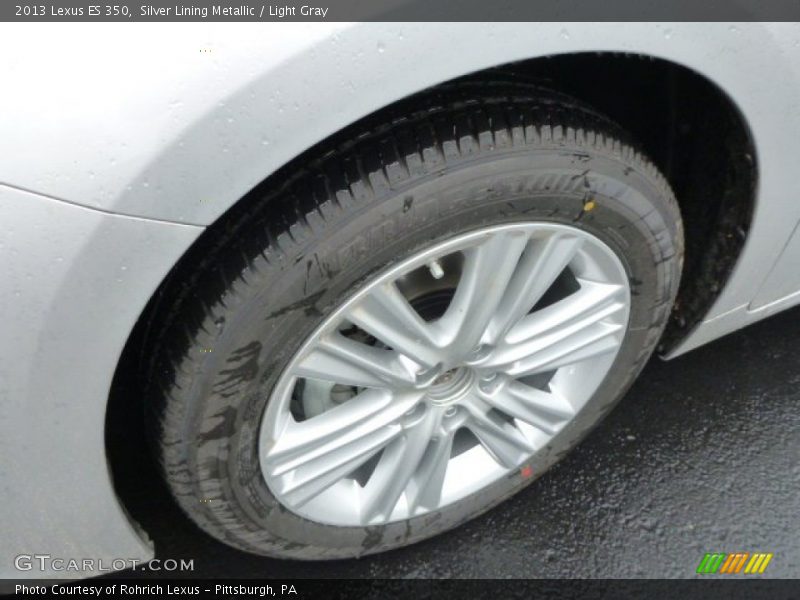 Silver Lining Metallic / Light Gray 2013 Lexus ES 350