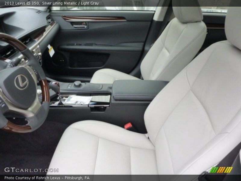 Silver Lining Metallic / Light Gray 2013 Lexus ES 350