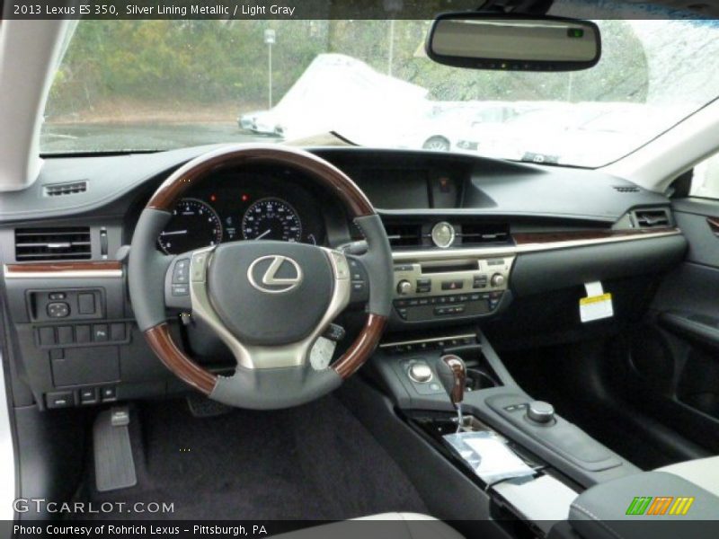 Silver Lining Metallic / Light Gray 2013 Lexus ES 350