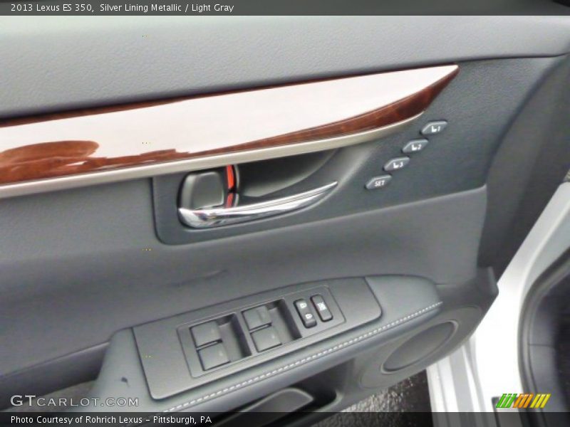 Silver Lining Metallic / Light Gray 2013 Lexus ES 350