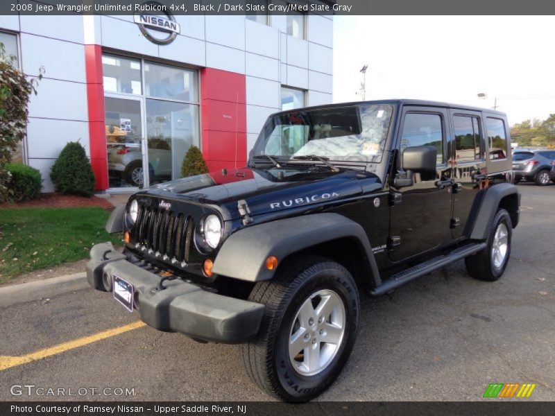 Black / Dark Slate Gray/Med Slate Gray 2008 Jeep Wrangler Unlimited Rubicon 4x4