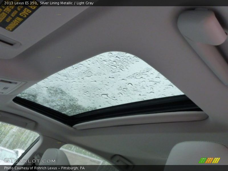 Silver Lining Metallic / Light Gray 2013 Lexus ES 350