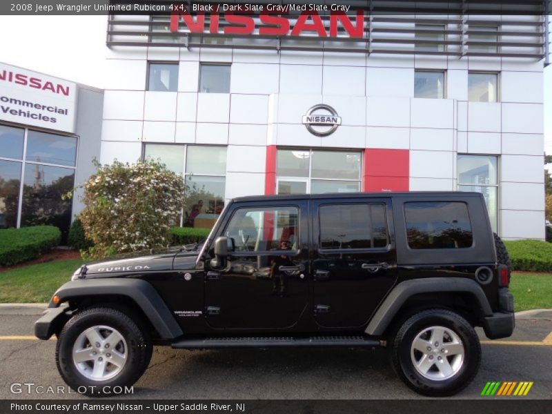 Black / Dark Slate Gray/Med Slate Gray 2008 Jeep Wrangler Unlimited Rubicon 4x4