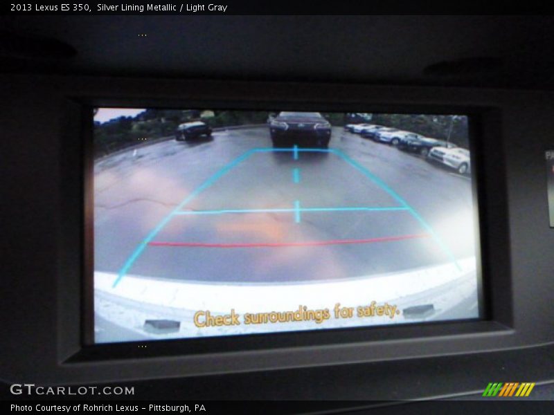 Silver Lining Metallic / Light Gray 2013 Lexus ES 350