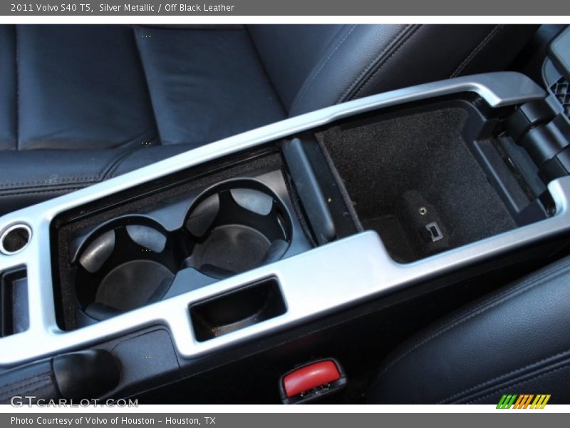 Silver Metallic / Off Black Leather 2011 Volvo S40 T5