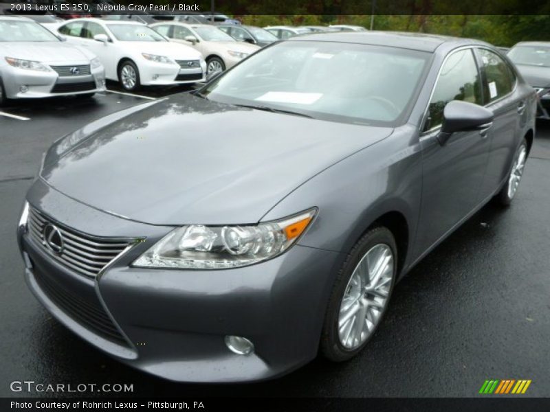 Nebula Gray Pearl / Black 2013 Lexus ES 350