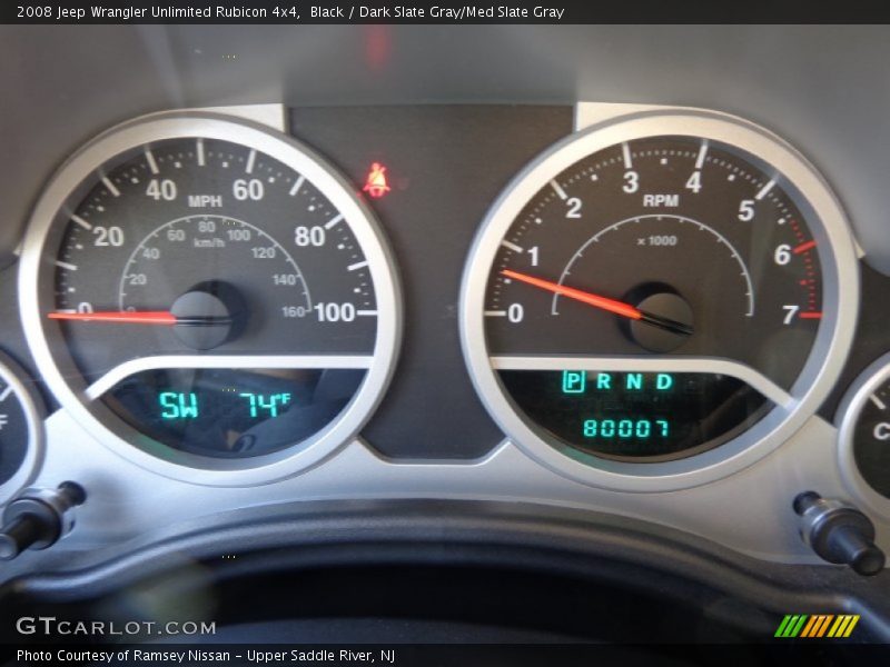 Black / Dark Slate Gray/Med Slate Gray 2008 Jeep Wrangler Unlimited Rubicon 4x4