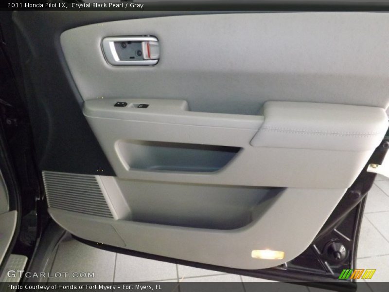 Crystal Black Pearl / Gray 2011 Honda Pilot LX