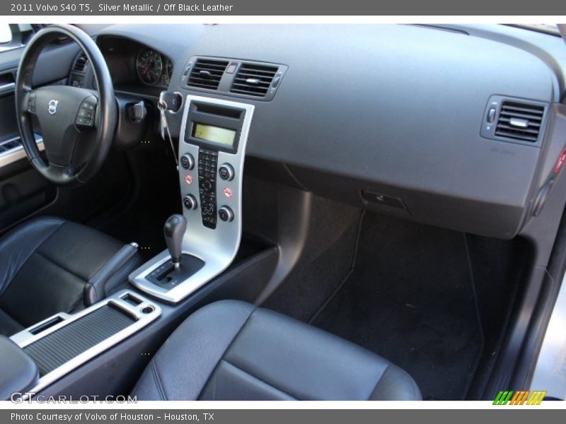 Silver Metallic / Off Black Leather 2011 Volvo S40 T5