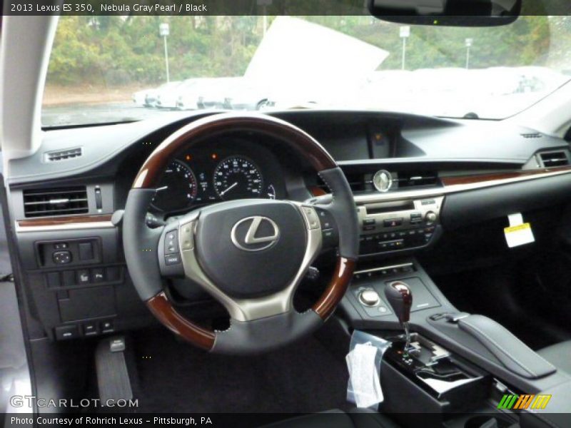 Nebula Gray Pearl / Black 2013 Lexus ES 350