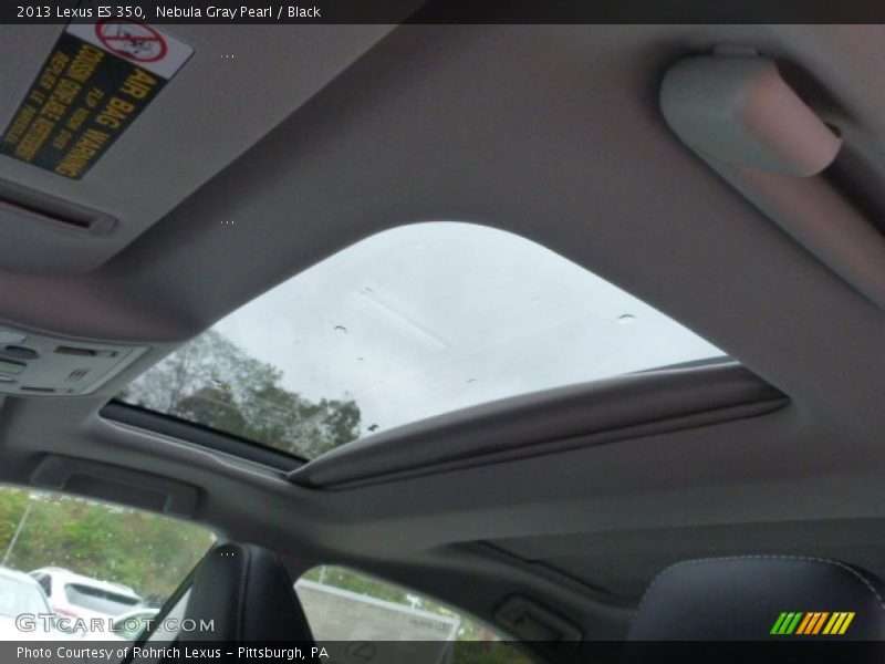 Nebula Gray Pearl / Black 2013 Lexus ES 350
