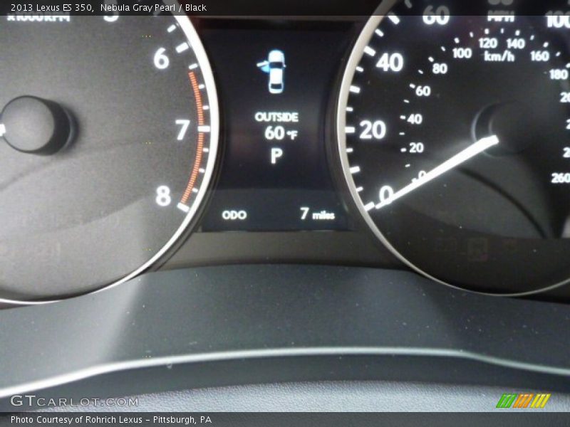 Nebula Gray Pearl / Black 2013 Lexus ES 350