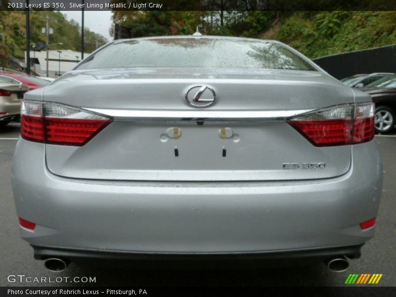 Silver Lining Metallic / Light Gray 2013 Lexus ES 350