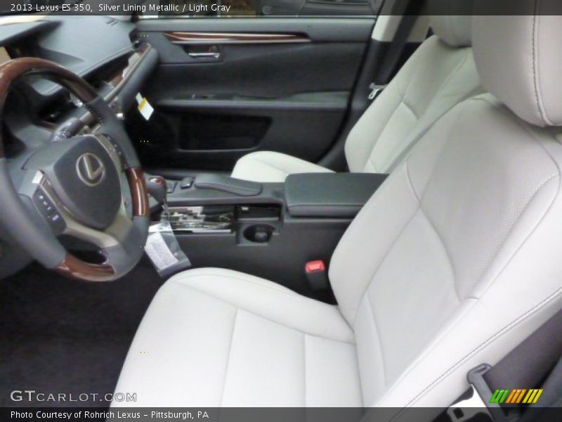 Silver Lining Metallic / Light Gray 2013 Lexus ES 350