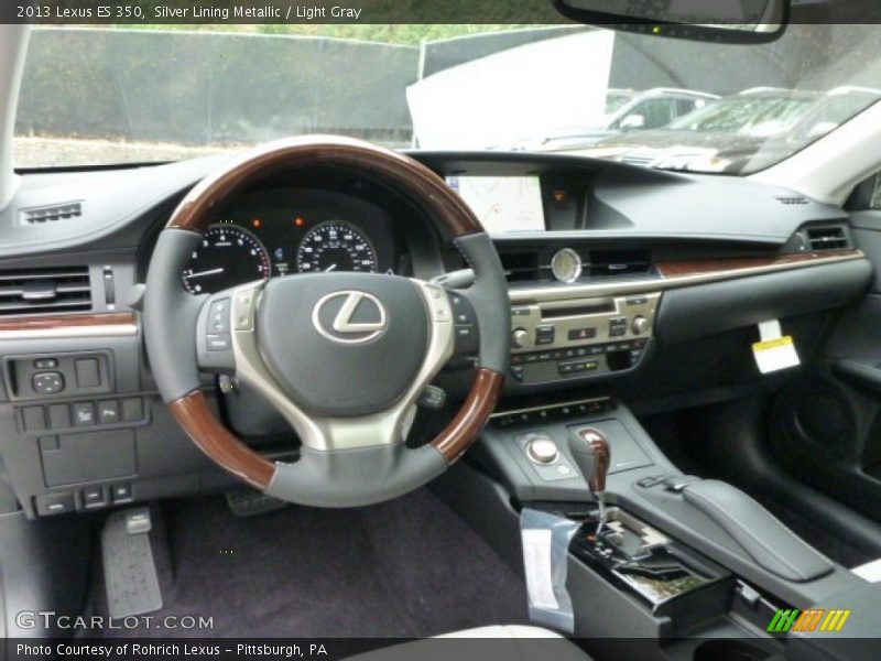 Silver Lining Metallic / Light Gray 2013 Lexus ES 350