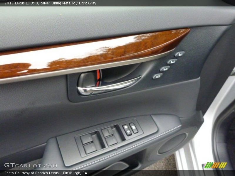 Silver Lining Metallic / Light Gray 2013 Lexus ES 350