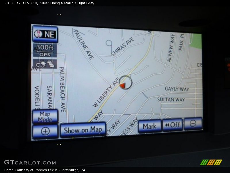 Silver Lining Metallic / Light Gray 2013 Lexus ES 350