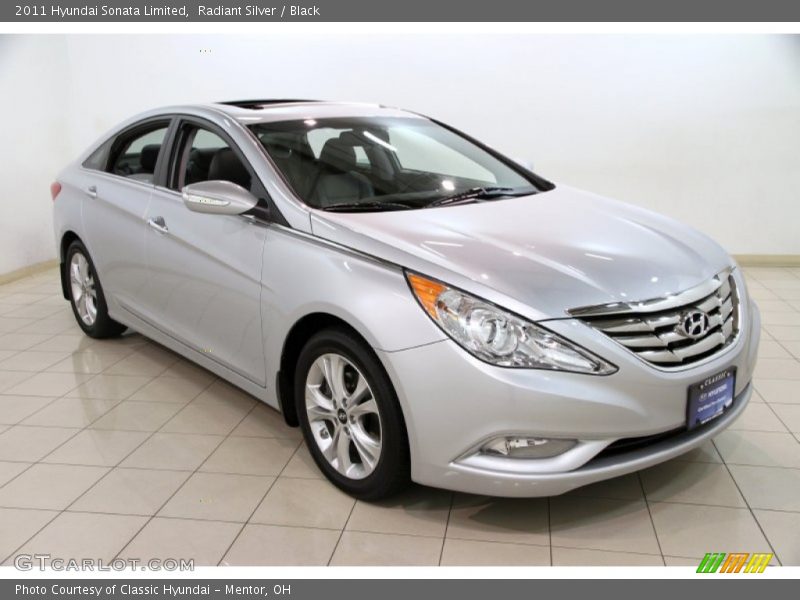 Radiant Silver / Black 2011 Hyundai Sonata Limited