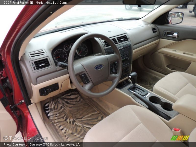 Merlot Metallic / Camel 2007 Ford Fusion SE