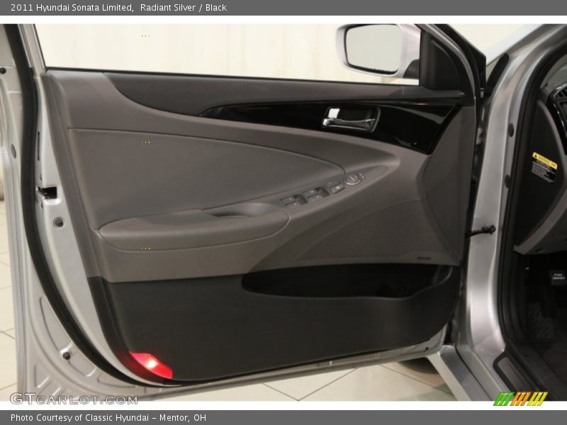 Radiant Silver / Black 2011 Hyundai Sonata Limited