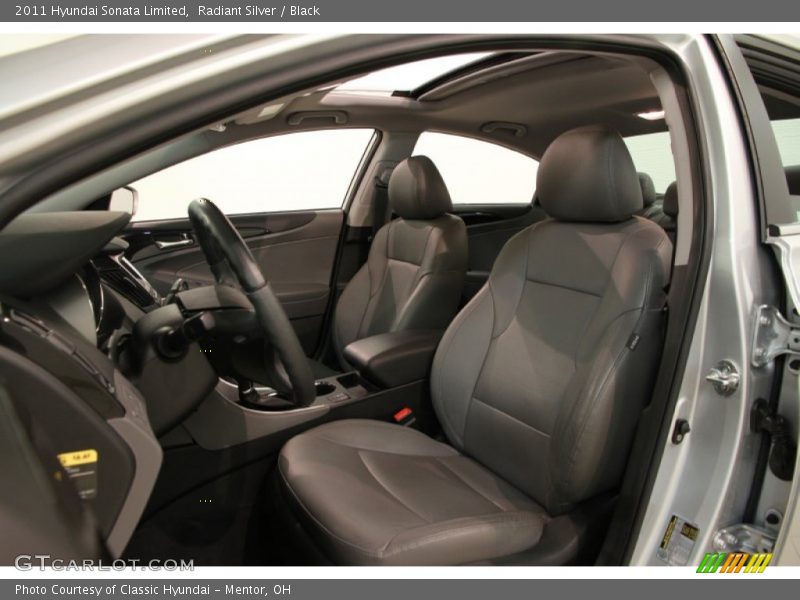Radiant Silver / Black 2011 Hyundai Sonata Limited