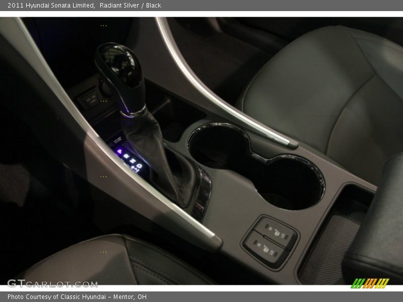 Radiant Silver / Black 2011 Hyundai Sonata Limited