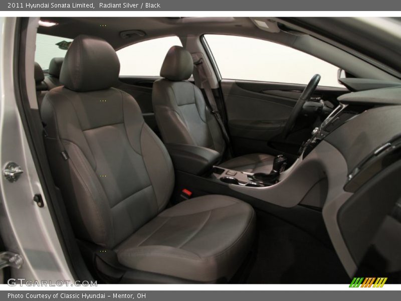 Radiant Silver / Black 2011 Hyundai Sonata Limited