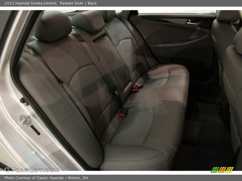 Radiant Silver / Black 2011 Hyundai Sonata Limited