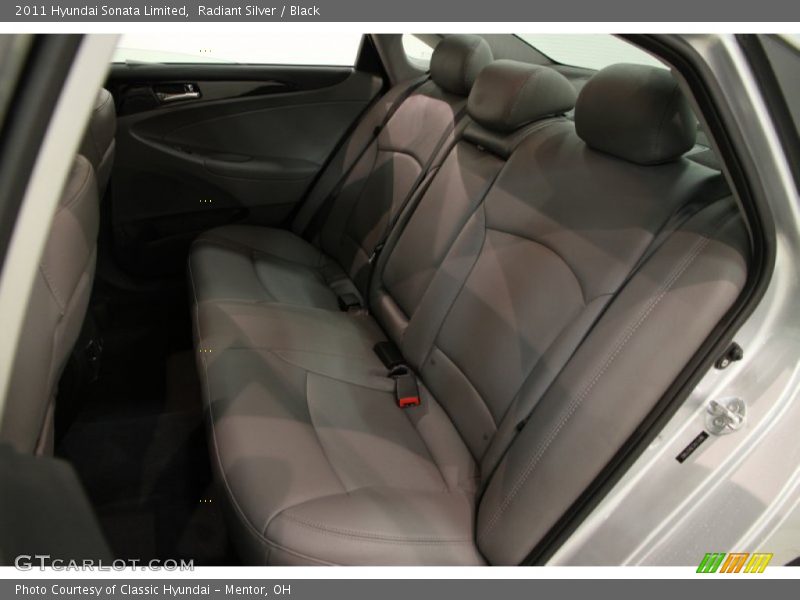 Radiant Silver / Black 2011 Hyundai Sonata Limited