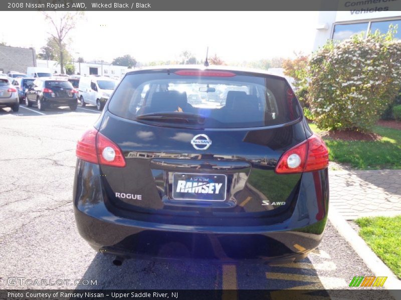 Wicked Black / Black 2008 Nissan Rogue S AWD