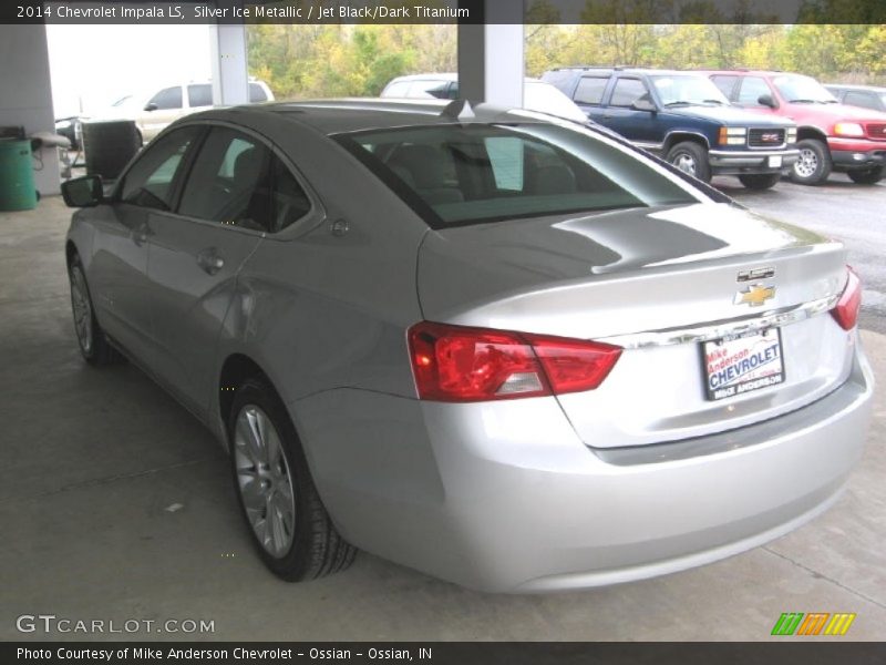 Silver Ice Metallic / Jet Black/Dark Titanium 2014 Chevrolet Impala LS