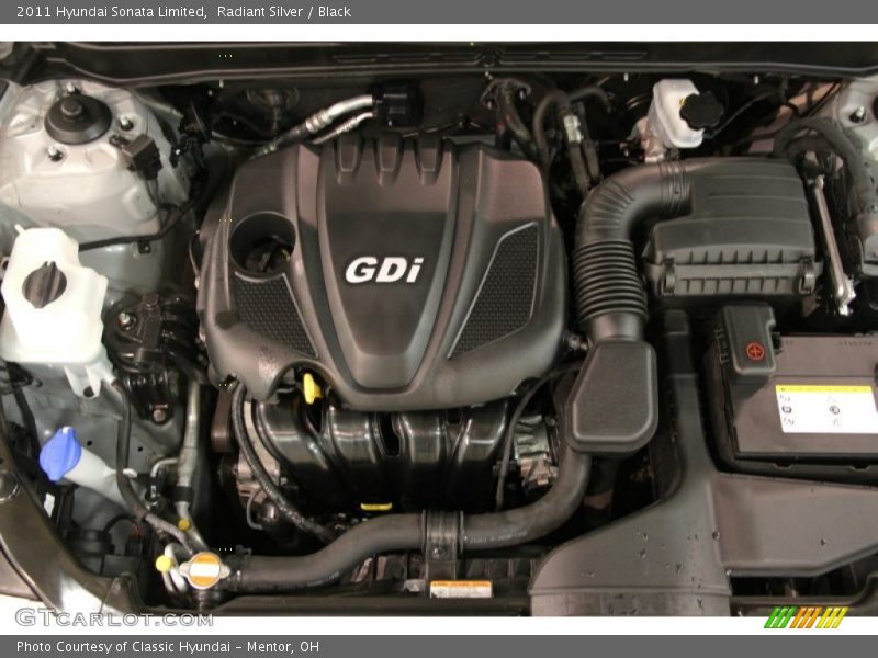 Radiant Silver / Black 2011 Hyundai Sonata Limited